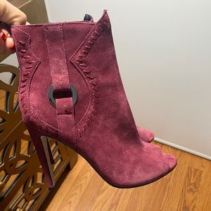Rebecca Minkoff 'Ridley open toe Suede Booties